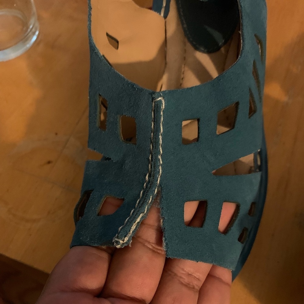 Earth stargaze royal blue sandals size 9B - Picture 4 of 8
